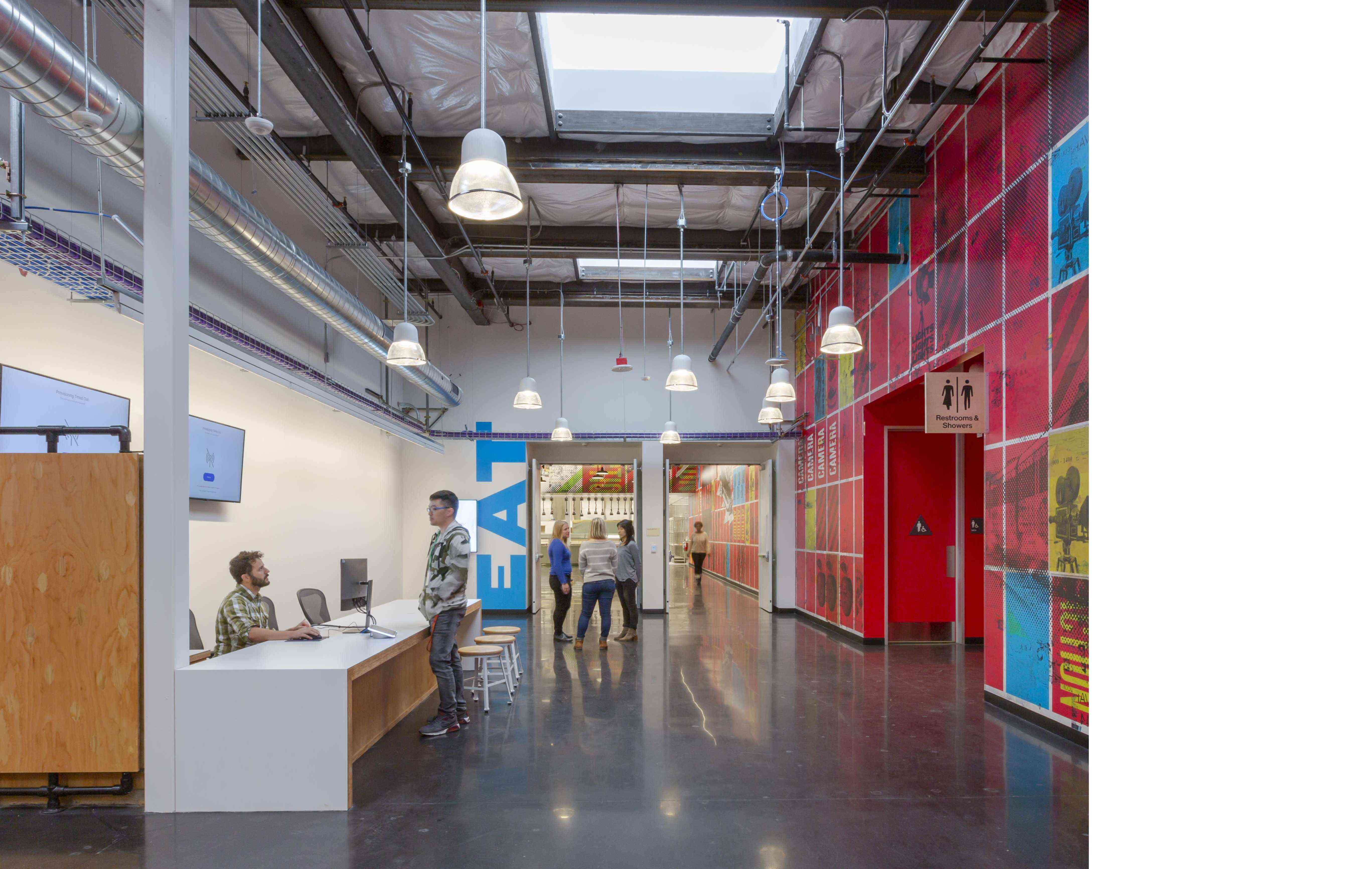 Meta Dumbarton workplace corridor